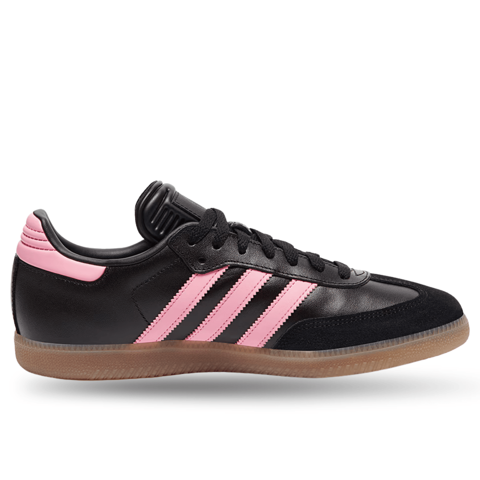 adidas Samba Inter Miami Soccer Shoes (Black/Light Pink/Gum) | SoccerWearhouse