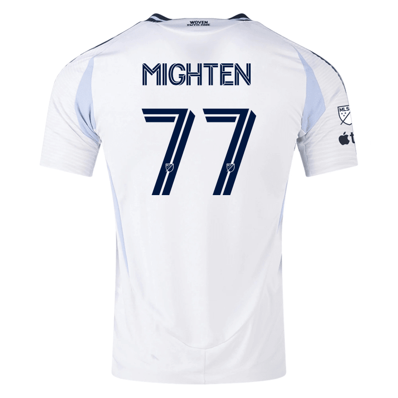 adidas San Diego FC Authentic Alex Mighten Away Jersey 25/26 w/ MLS & Apple Patch (White) | SoccerWearhouse