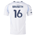 adidas San Diego FC Authentic Heine Bruseth Away Jersey 25/26 w/ MLS & Apple Patch (White)