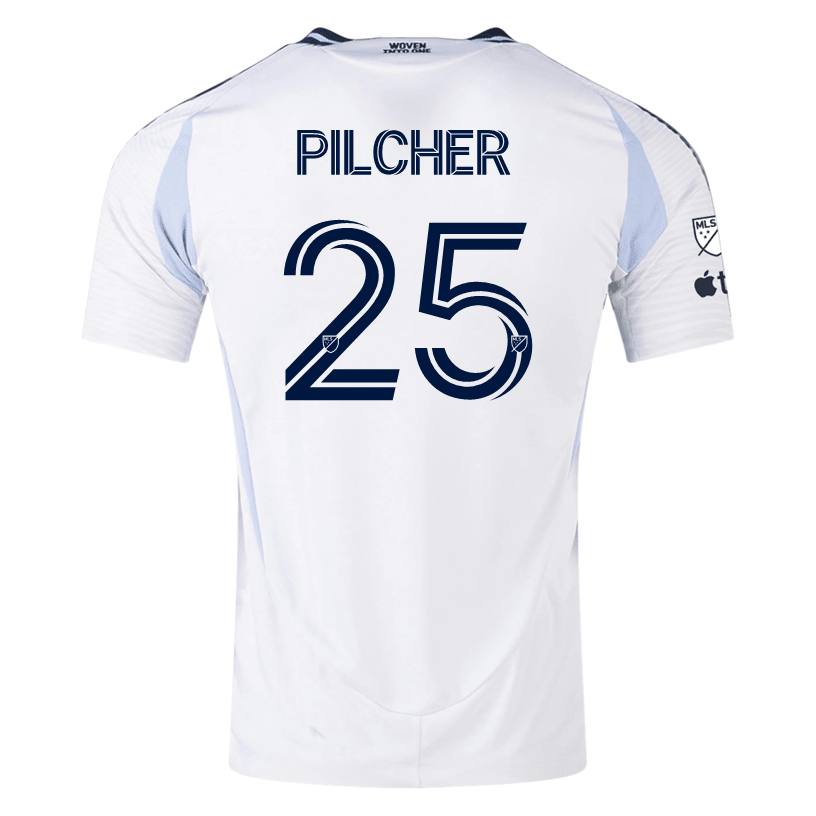adidas San Diego FC Authentic Ian Pilcher Away Jersey 25/26 w/ MLS & Apple Patch (White) | SoccerWearhouse