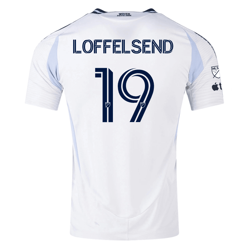 adidas San Diego FC Authentic Jasper Löffelsend Away Jersey 25/26 w/ MLS &amp; Apple Patch (White) | SoccerWearhouse