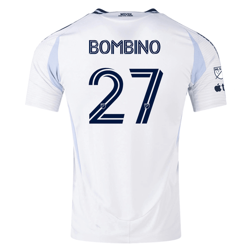 adidas San Diego FC Authentic Luca Bombino Away Jersey 25/26 w/ MLS & Apple Patch (White) - S