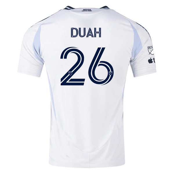 adidas San Diego FC Authentic Manu Duah Away Jersey 25/26 w/ MLS & App