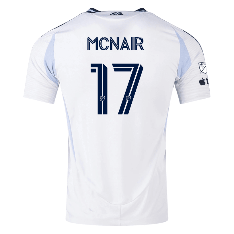 adidas San Diego FC Authentic Paddy McNair Away Jersey 25/26 w/ MLS &amp; Apple Patch (White) | SoccerWearhouse