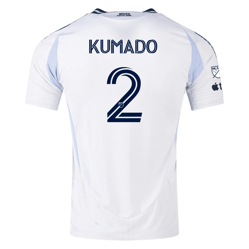 adidas San Diego FC Authentic Willy Kumado Away Jersey 25/26 w/ MLS & Apple Patch (White) | SoccerWearhouse