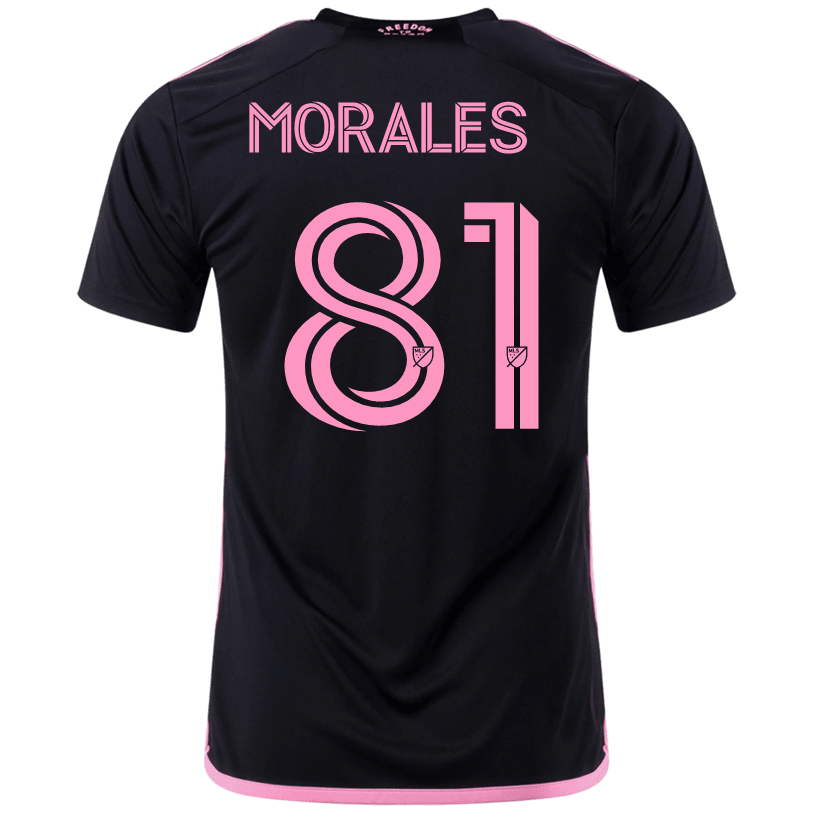adidas Santiago Morales Inter Miami Away Jersey 23/24 (Black/True Pink) | SoccerWearhouse