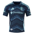 adidas Seattle Sounders Authentic Away Jersey 25/26 w/ MLS Patches & Sponsor (Aura Ink)