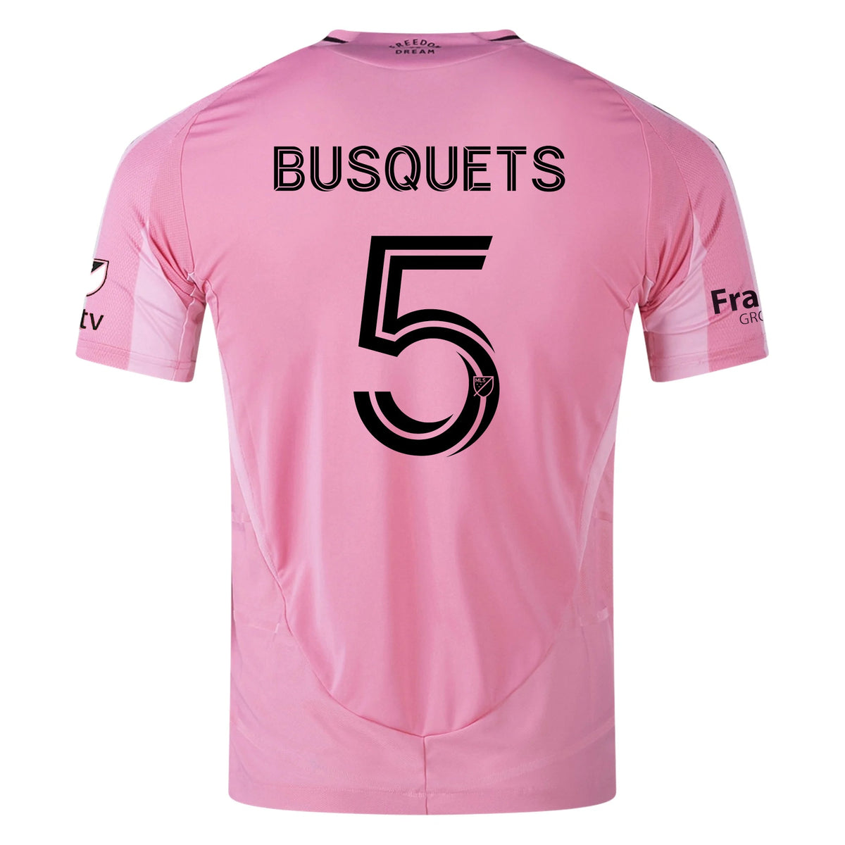 adidas Sergio Busquets Inter Miami CF Authentic Home Jersey 25/26 w/ MLS Patches + Sponsor (Easy Pink) | SoccerWearhouse