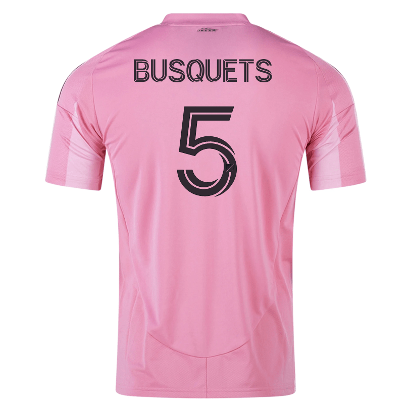 adidas Sergio Busquets Inter Miami CF Home Jersey 25/26 (Easy Pink) | SoccerWearhouse