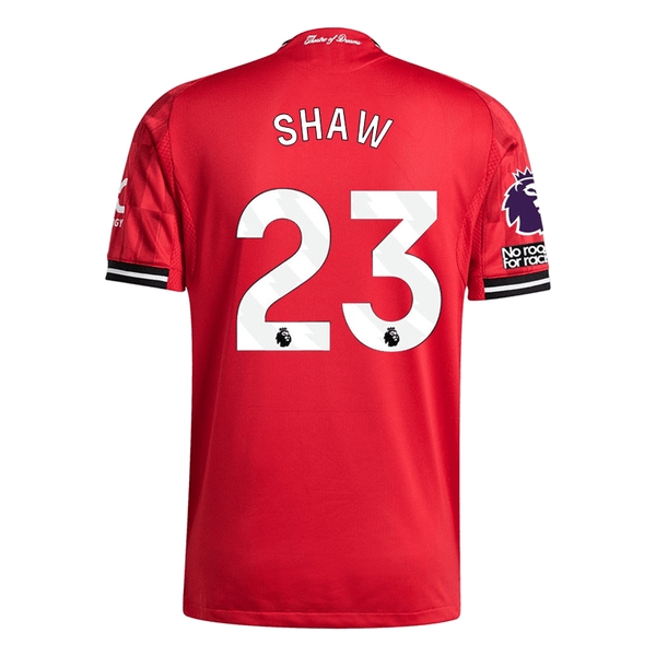 adidas Shaw Men's Manchester United Authentic Home Jersey 25/26 w/ NRF