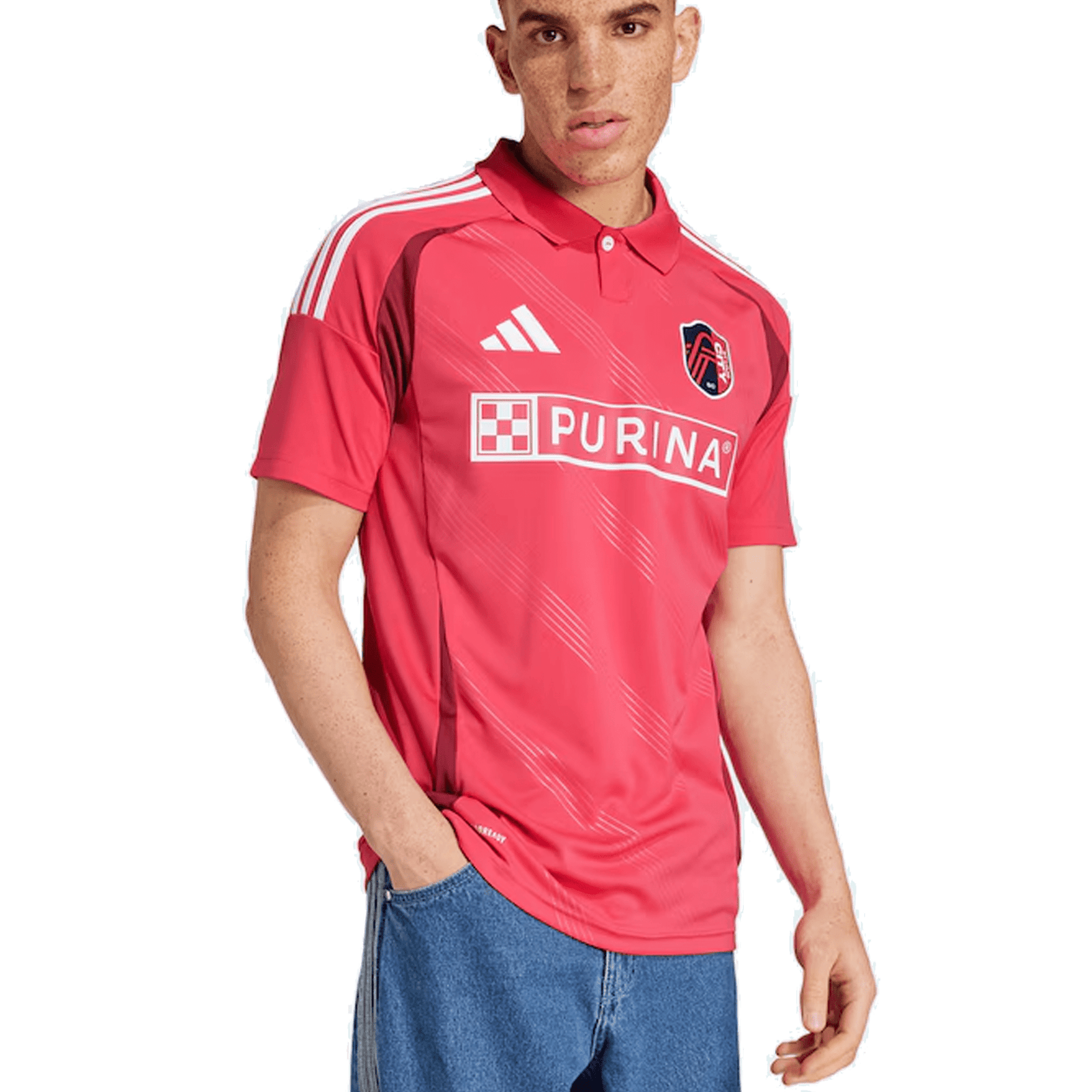 adidas St. Louis City Home Jersey 25/26 (Power Pink) | SoccerWearhouse