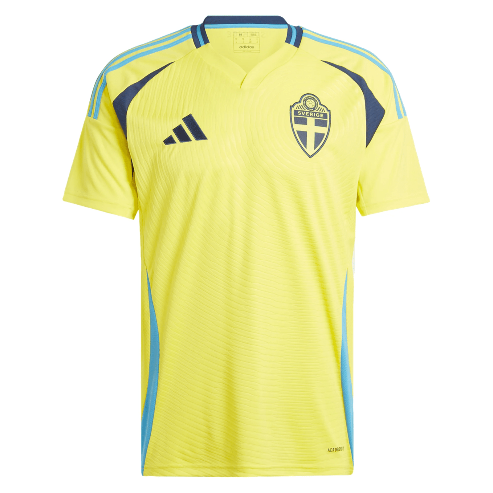 adidas Sweden Home Jersey 24/25 (Bright Yellow) | SoccerWearhouse