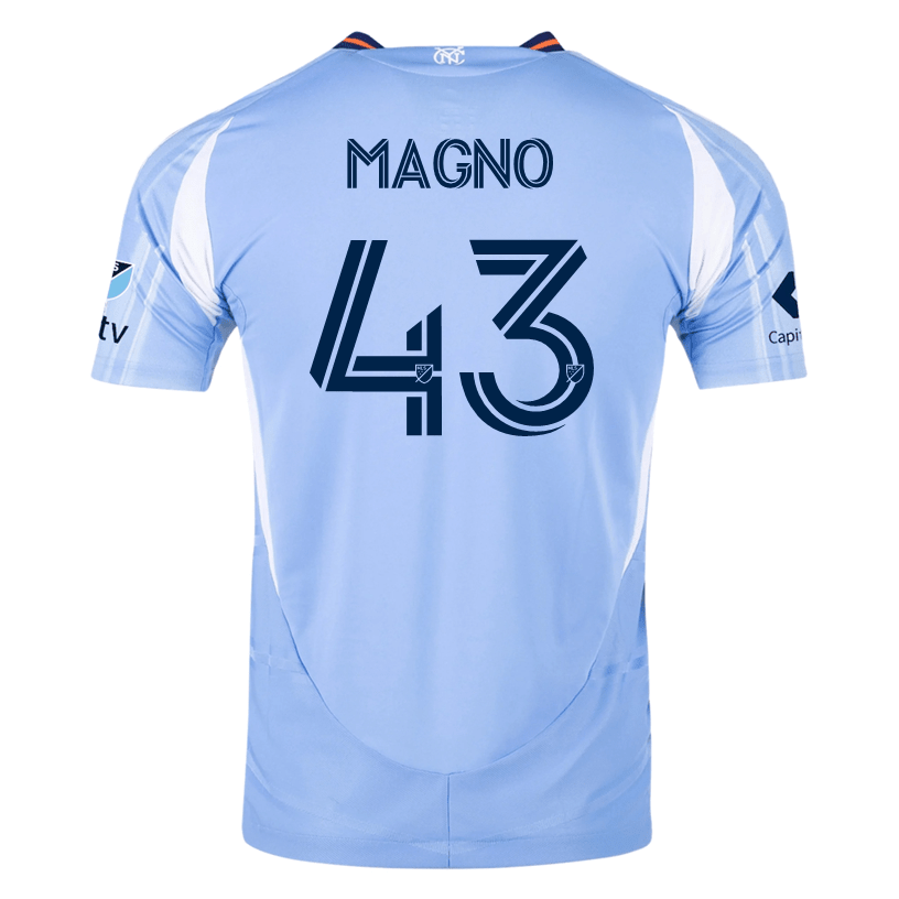 adidas Talles Magno New York City FC Authentic Home Jersey 25/26 w/ MLS Patches (Bahia Light Blue) | SoccerWearhouse