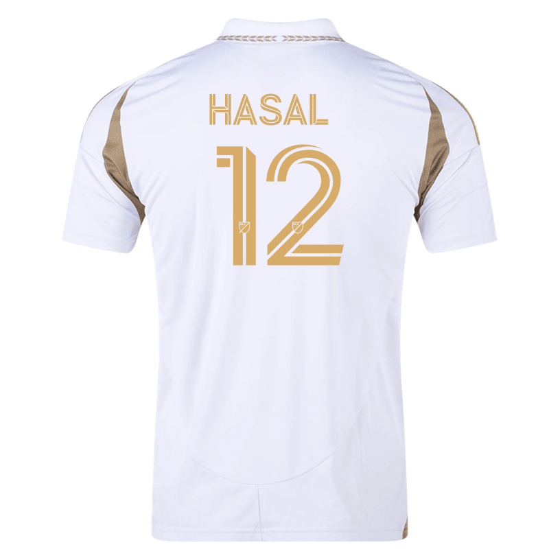 adidas Thomas Hasal LAFC Away Jersey 25/26 (White/Gold) | SoccerWearhouse