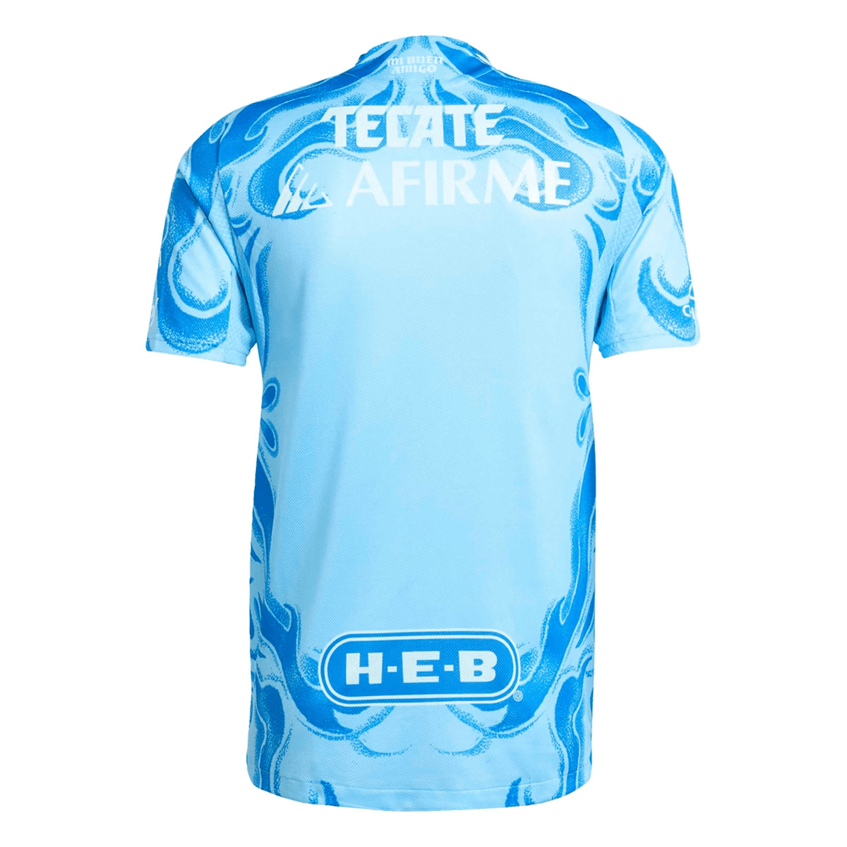 adidas Tigres Authentic Away Jersey 25/26 (Blue/Aqua) | SoccerWearhouse