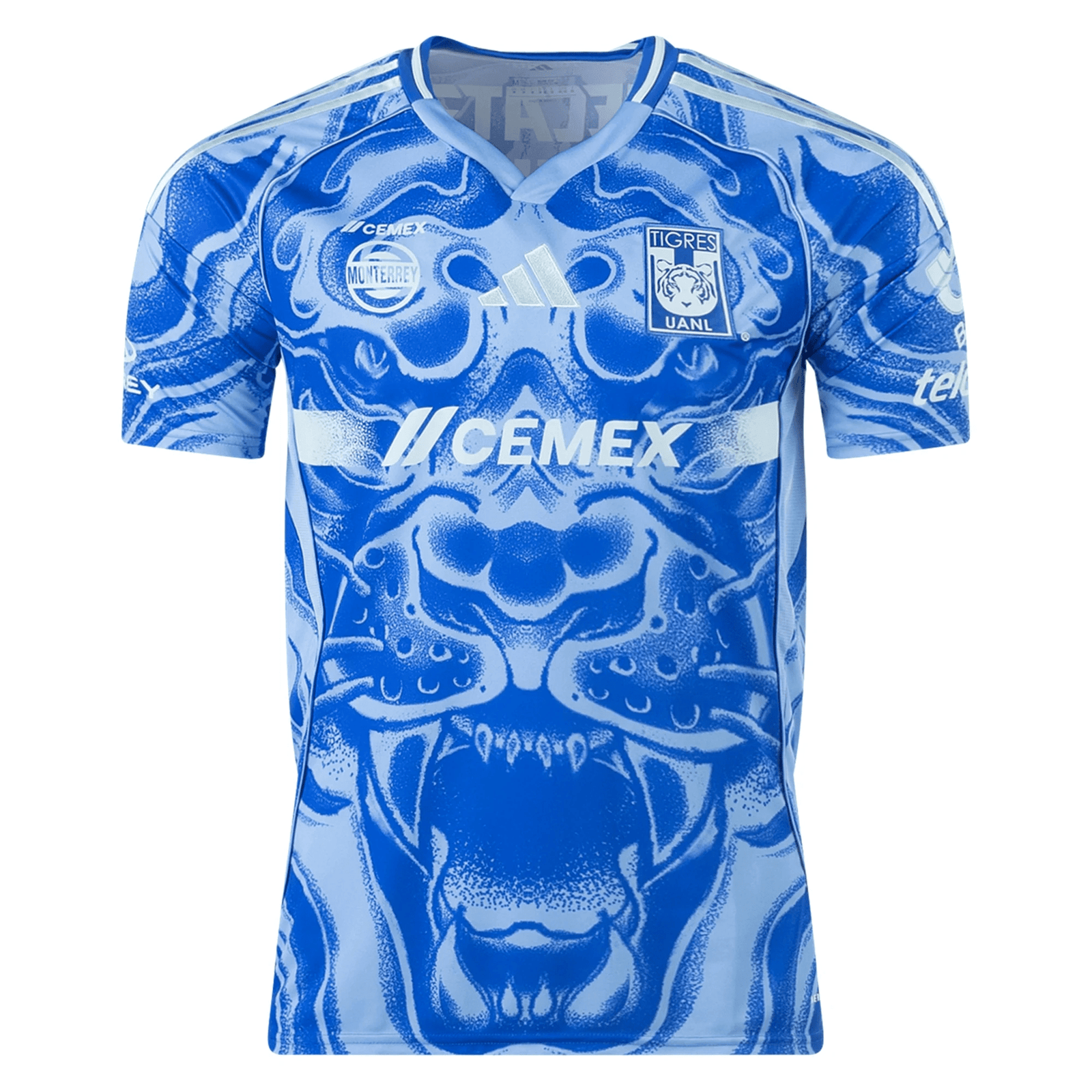 adidas Tigres Away Jersey 25/26 (Blue/Aqua) | SoccerWearhouse