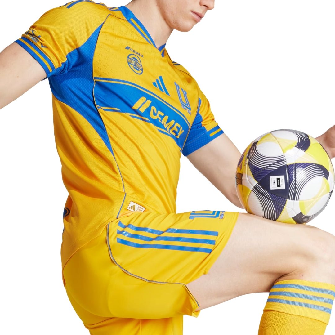 adidas Tigres UANL 25/26 Authentic Home Jersey (Gold/Blue) | SoccerWearhouse