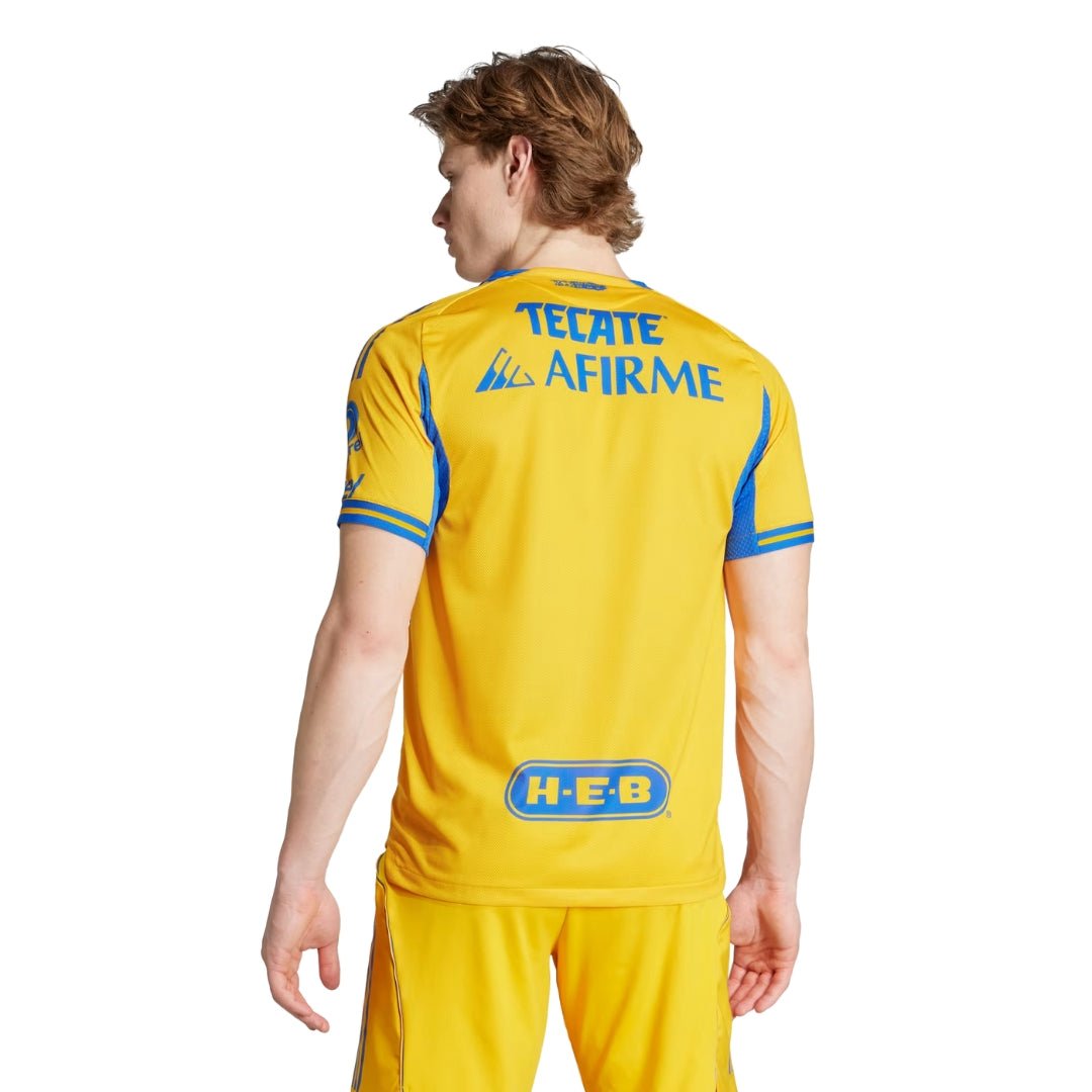 adidas Tigres UANL 25/26 Authentic Home Jersey (Gold/Blue) | SoccerWearhouse