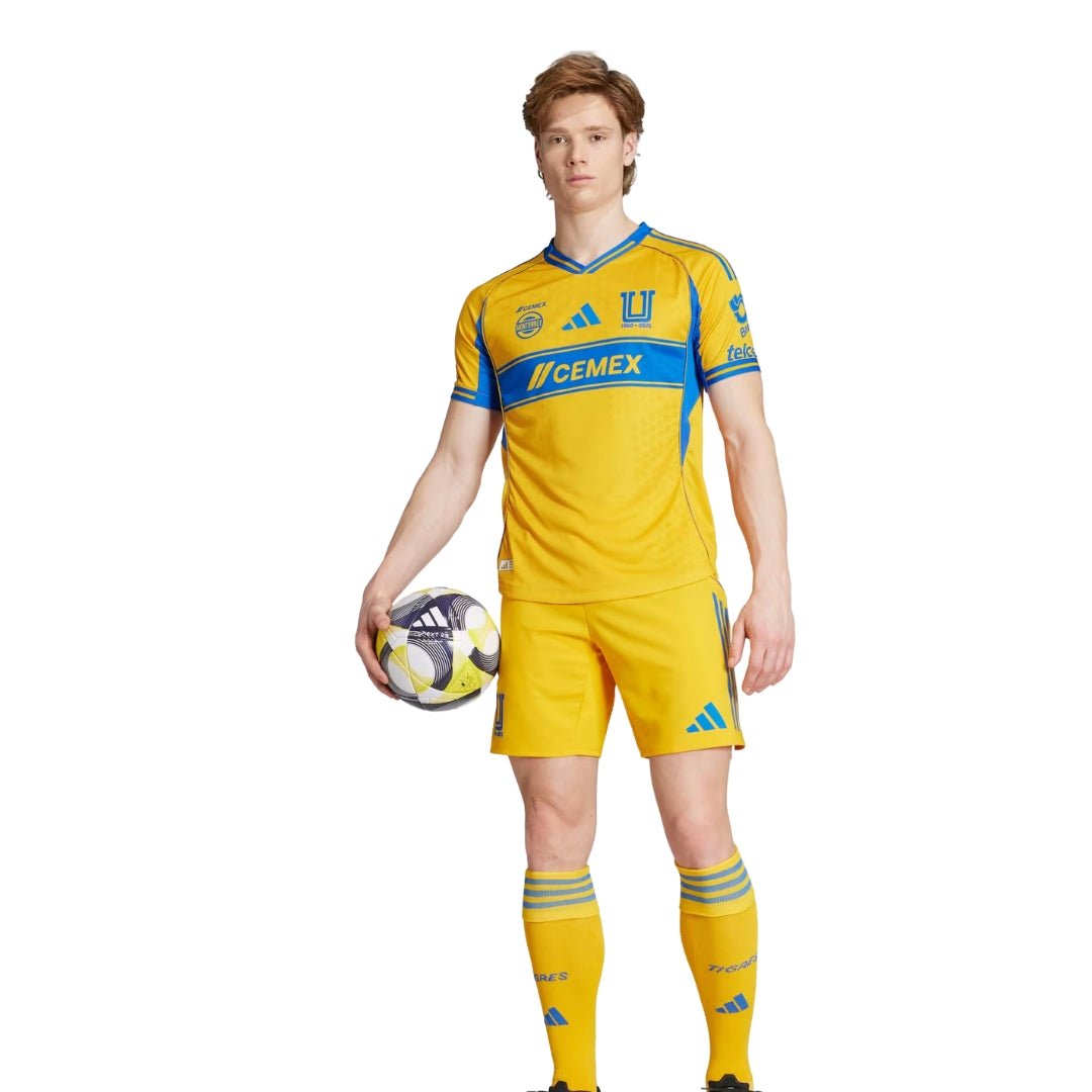 adidas Tigres UANL 25/26 Authentic Home Jersey (Gold/Blue) | SoccerWearhouse