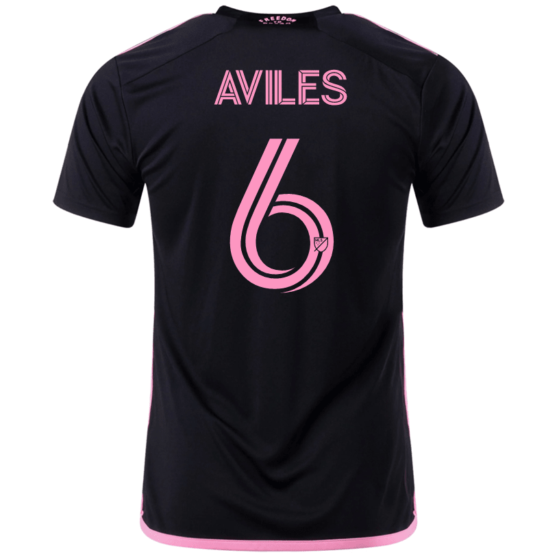 adidas Tomás Avilés Inter Miami Away Jersey 23/24 (Black/True Pink) | SoccerWearhouse