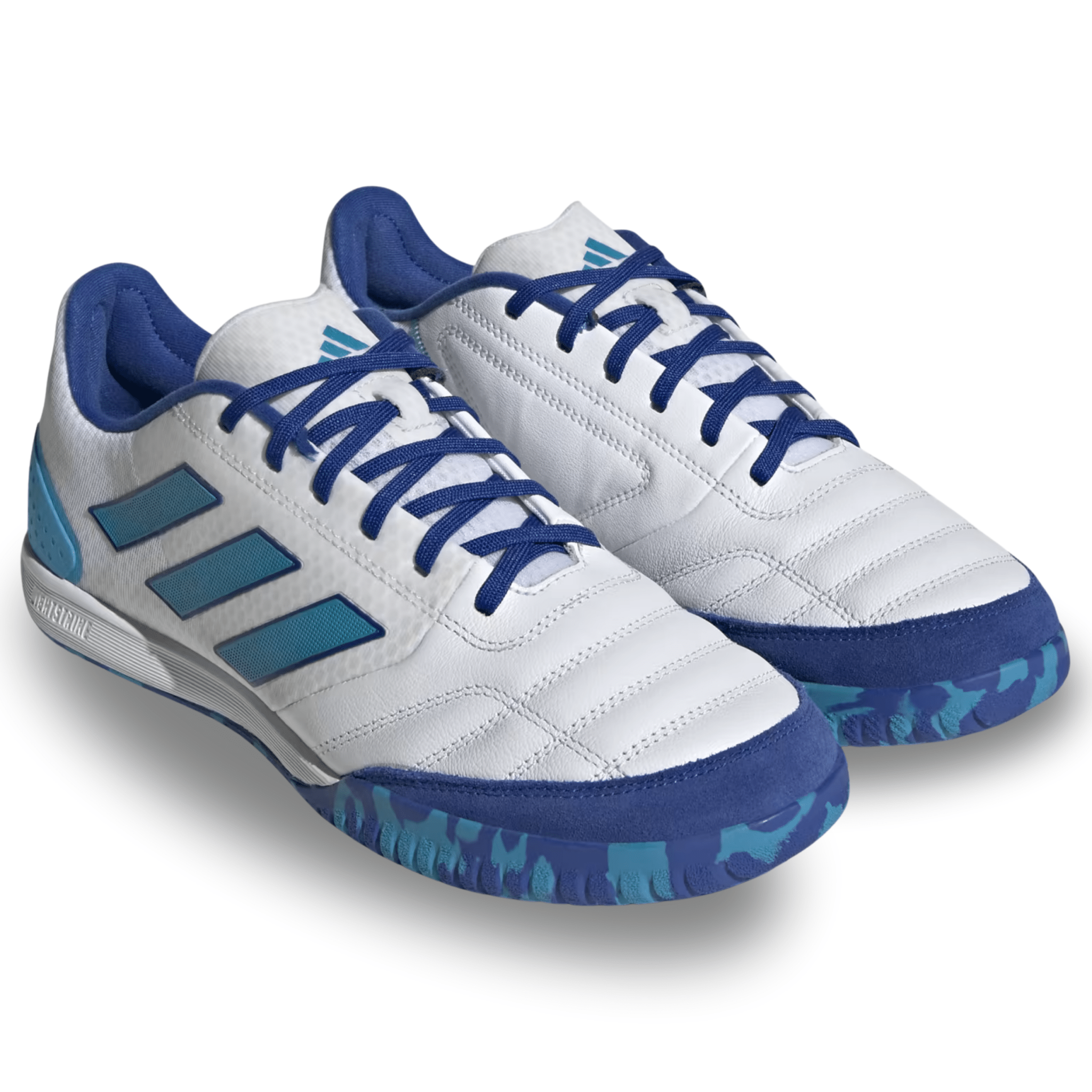 adidas Top Sala Competition Indoor Soccer Shoes (White/Bold Aqua/Team adidas Top Sala Competition Indoor Soccer Shoes (White/Bold Aqua/Team