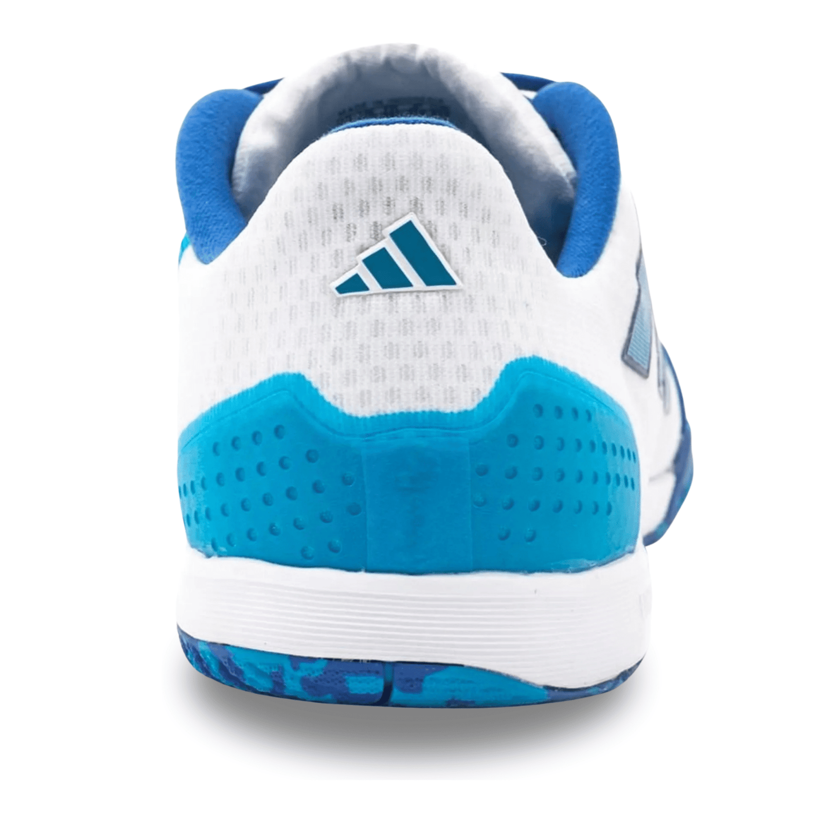 adidas Top Sala Competition Indoor Soccer Shoes (White/Bold Aqua/Team Royal Blue) | SoccerWearhouse