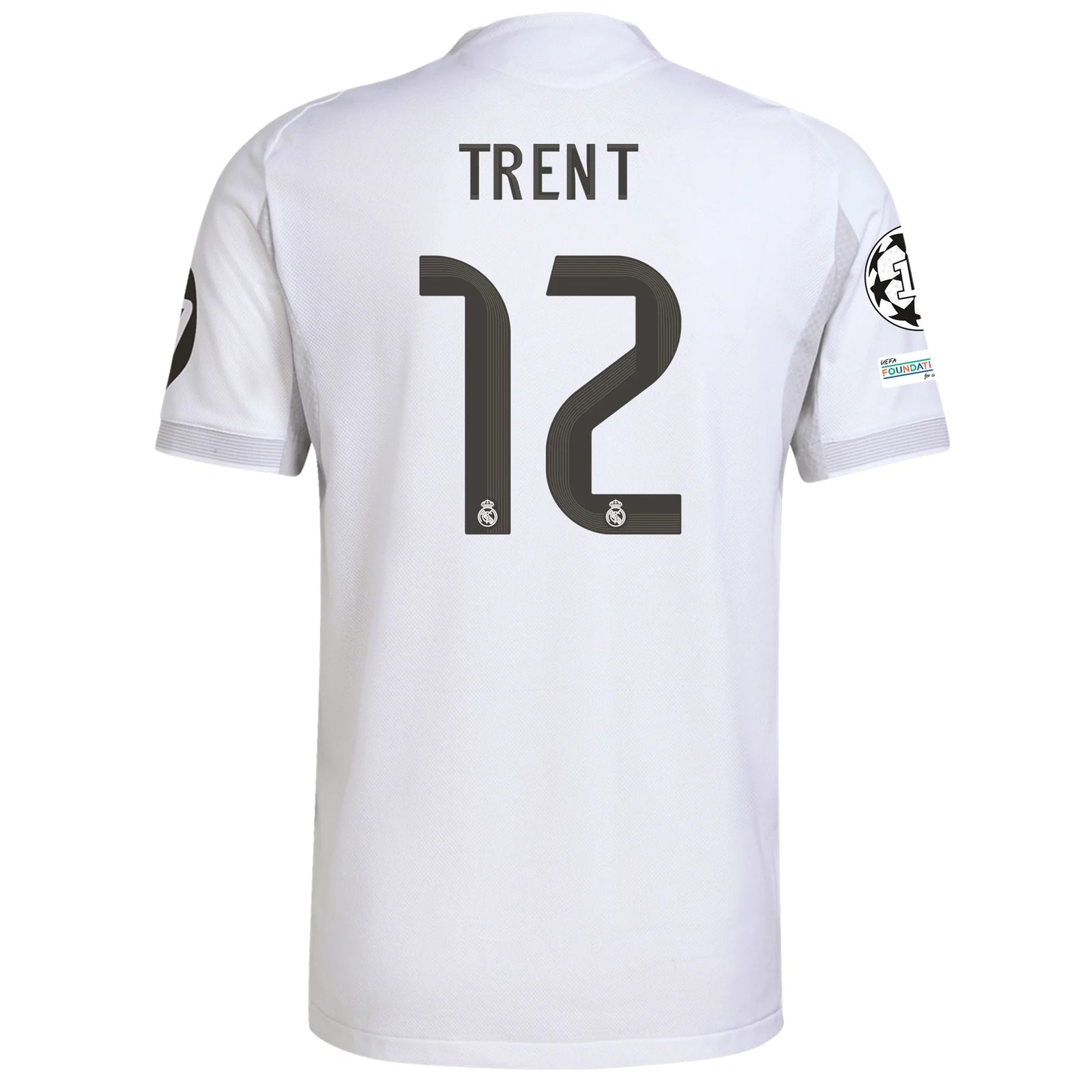 adidas Trent Alexander - Arnold Real Madrid Authentic Home Jersey 25/26 w/ Champions League Patches (White) | SoccerWearhouse