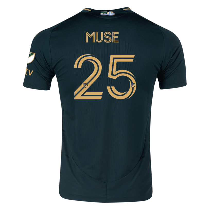 adidas Trey Muse Portland Timbers Authentic Home Jersey w/ MLS & Apple Patch 25/26 (Green/Gold) | SoccerWearhouse