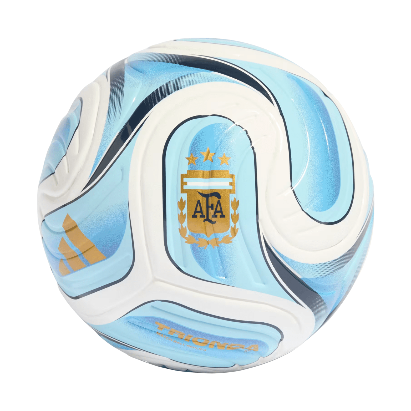 adidas Trionda Argentina Home Mini Ball (White/Icy Blue/Light Blue) | SoccerWearhouse