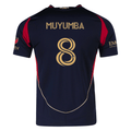 adidas Tristan Muyumba Atlanta United Authentic Home Jersey w/ MLS Patches 25/26 (Red/Black)