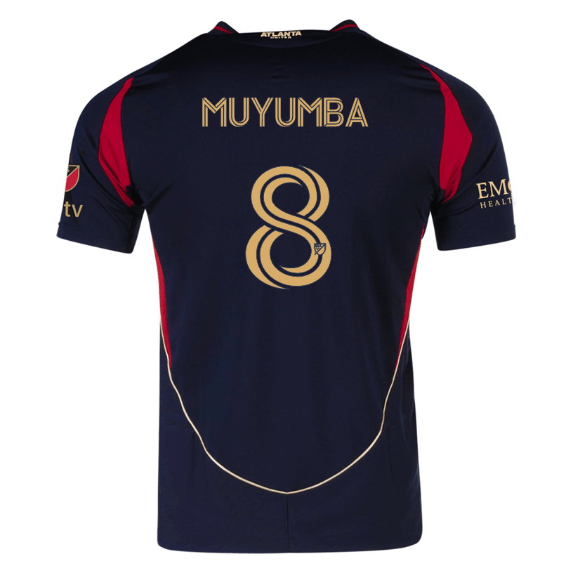 adidas Tristan Muyumba Atlanta United Authentic Home Jersey w/ MLS Patches 25/26 (Red/Black) | SoccerWearhouse