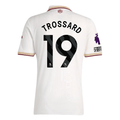 adidas Trossard Men's Arsenal FC Third Jersey 25/26 w/ NRFR + EPL Patches (White/Burgundy)