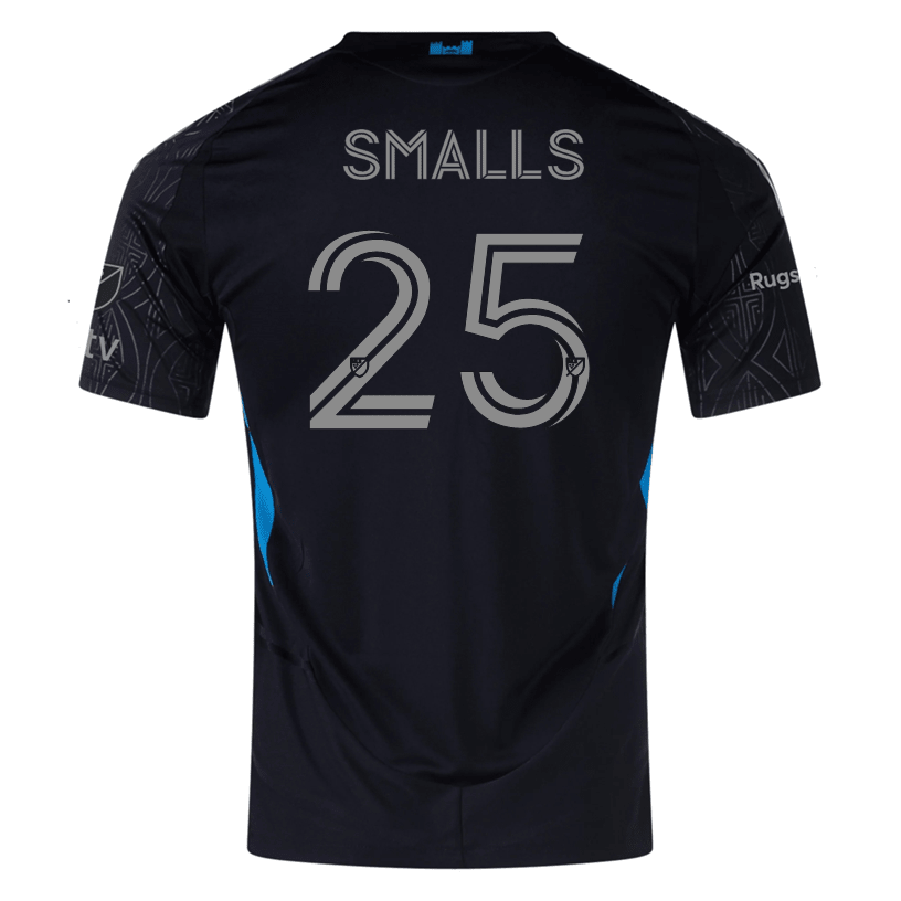 adidas Tyger Smalls Charlotte FC Authentic Away Jersey 25/26 (Black) | SoccerWearhouse