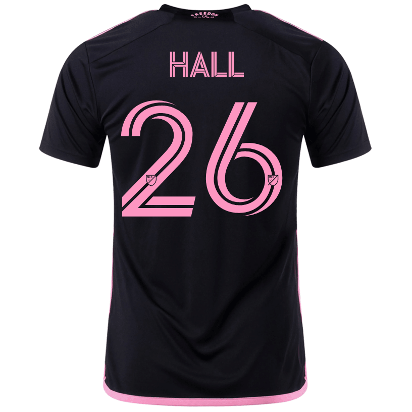 adidas Tyler Hall Inter Miami Away Jersey 23/24 (Black/True Pink) | SoccerWearhouse