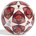 Adidas UCL 24/25 Club Knockout Phase Soccer Ball (White/Solar Red/Collegiate Burgundy)