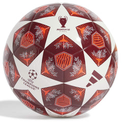 Adidas UCL 24/25 Club Knockout Phase Soccer Ball (White/Solar Red/Coll