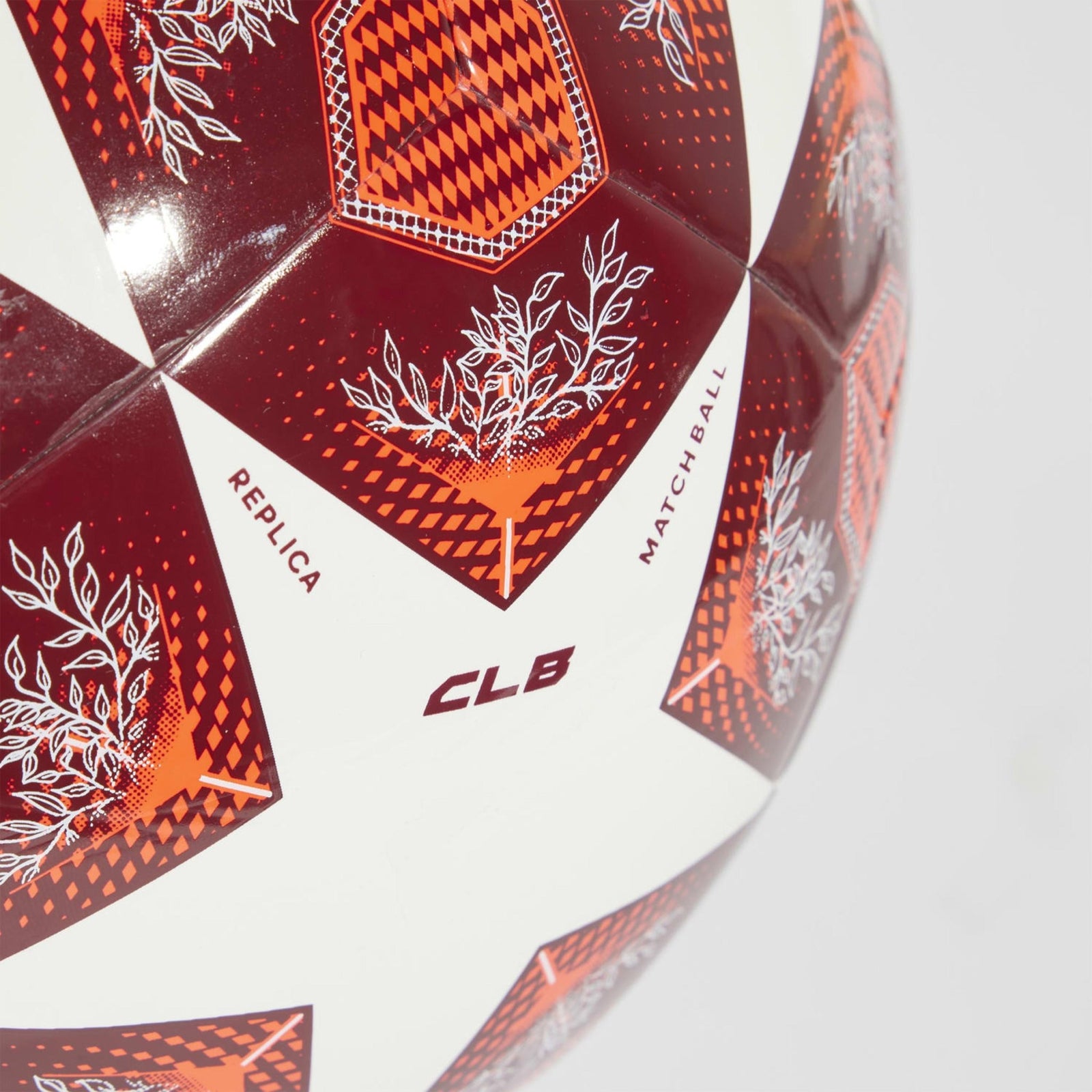 Adidas UCL 24/25 Club Knockout Phase Soccer Ball (White/Solar Red/Collegiate Burgundy) | SoccerWearhouse