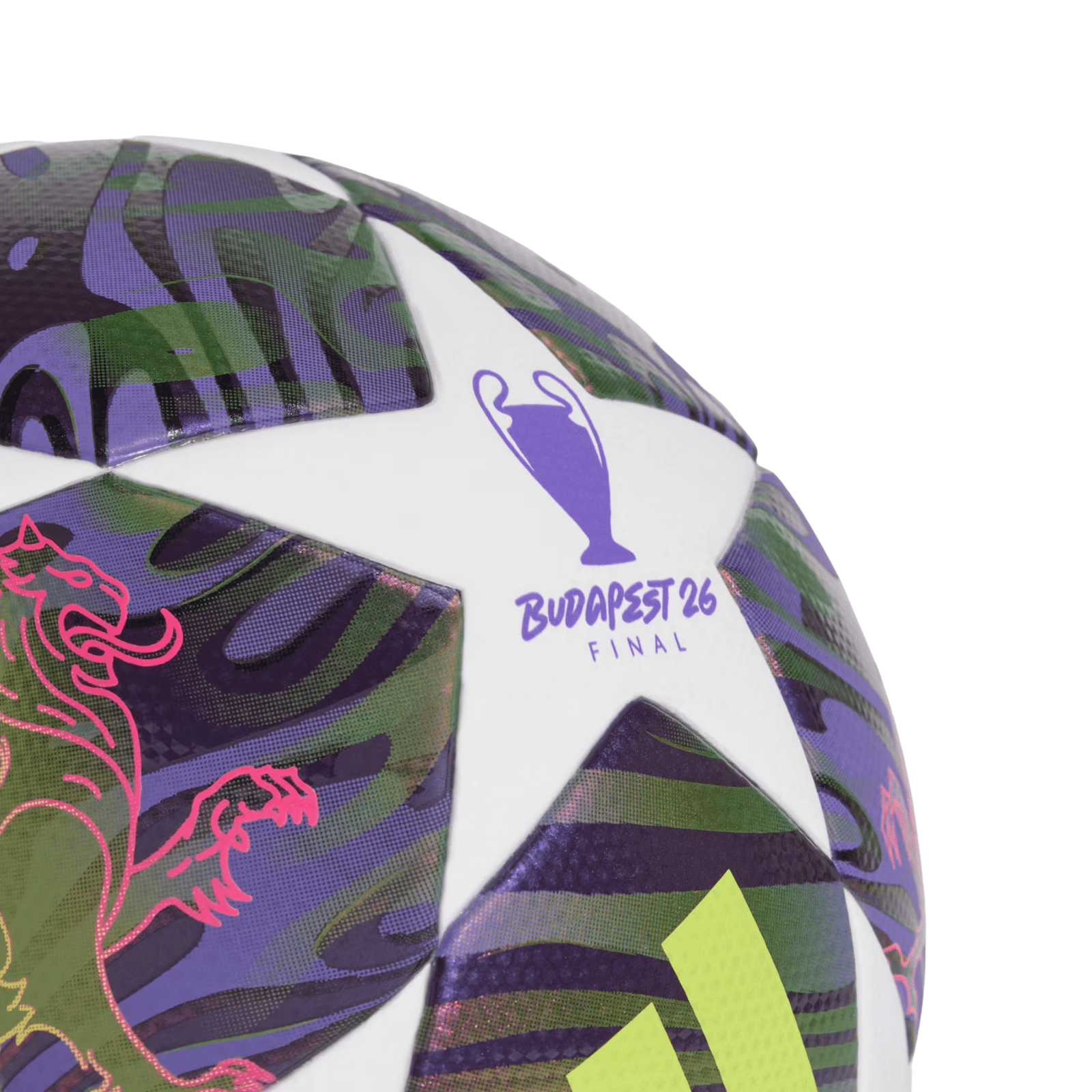 adidas UCL 25/26 League Top Final Soccer Ball (Dark Purple/White/Solar Yellow) | SoccerWearhouse