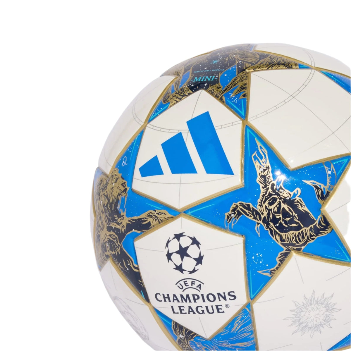 adidas UCL 25/26 Mini Ball (White/Dark Blue/Pantone) | SoccerWearhouse