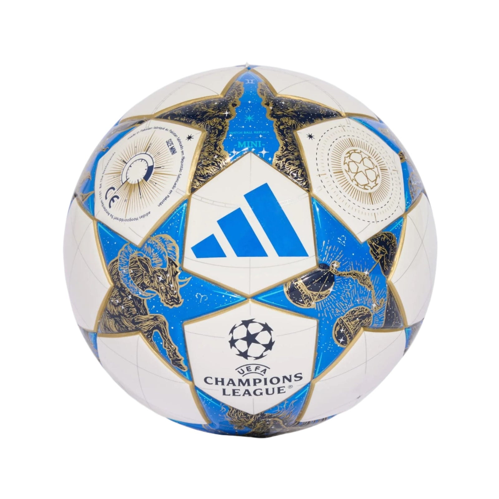 adidas UCL 25/26 Mini Ball (White/Dark Blue/Pantone) | SoccerWearhouse