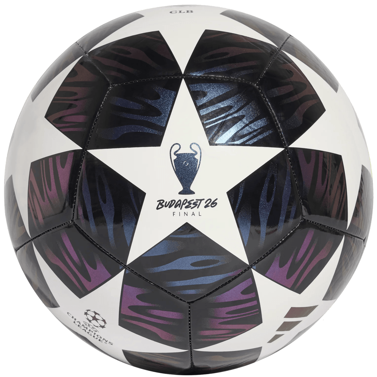 adidas UCL Club Final Ball 25/26 (Black/White) | SoccerWearhouse