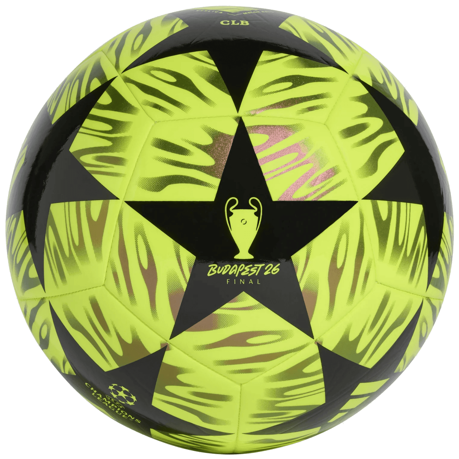 adidas UCL Club Final Ball 25/26 (Solar Yellow/Black) | SoccerWearhouse
