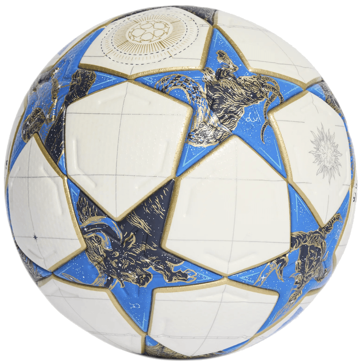 adidas UCL Pro Official Match Ball 25/26 (White/Dark Blue/Pantone/Gold Metallic) | SoccerWearhouse