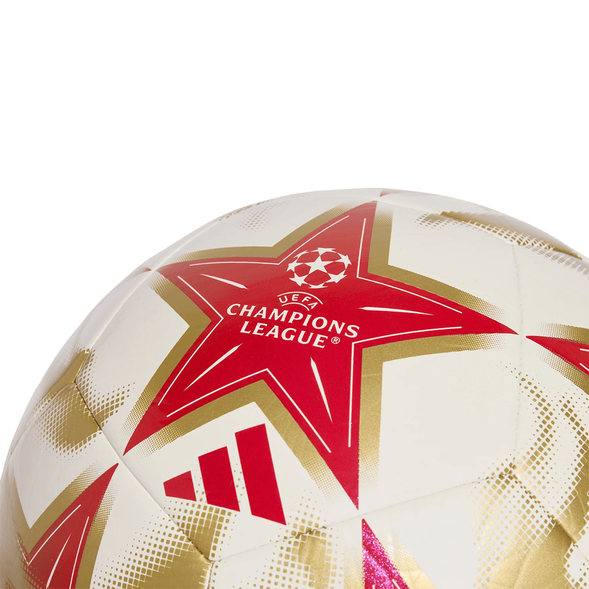 adidas UEFA Champions League Club Ball 26/27 (White/Red/Gold) | SoccerWearhouse