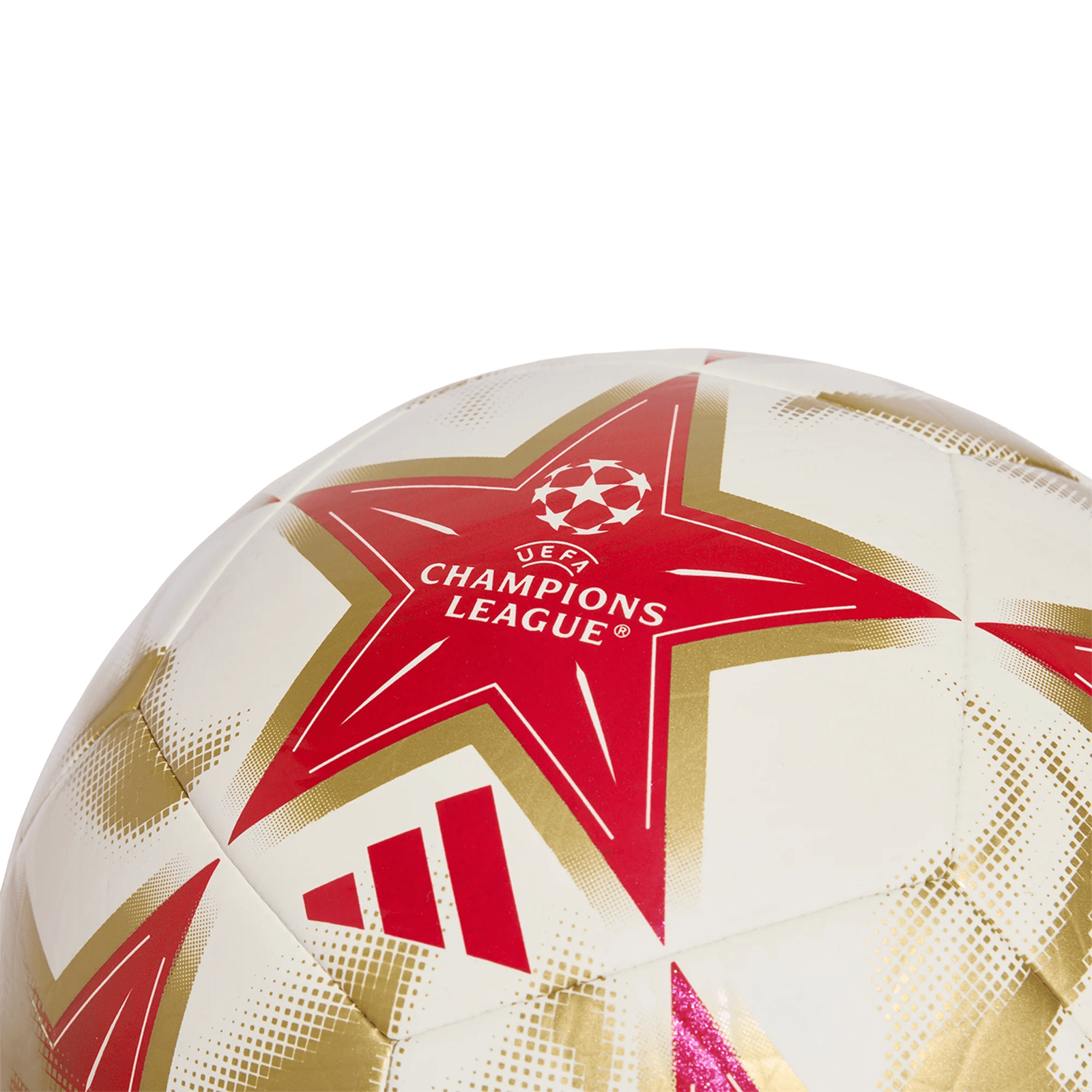 adidas UEFA Champions League Club Ball 26/27 (White/Red/Gold) | SoccerWearhouse