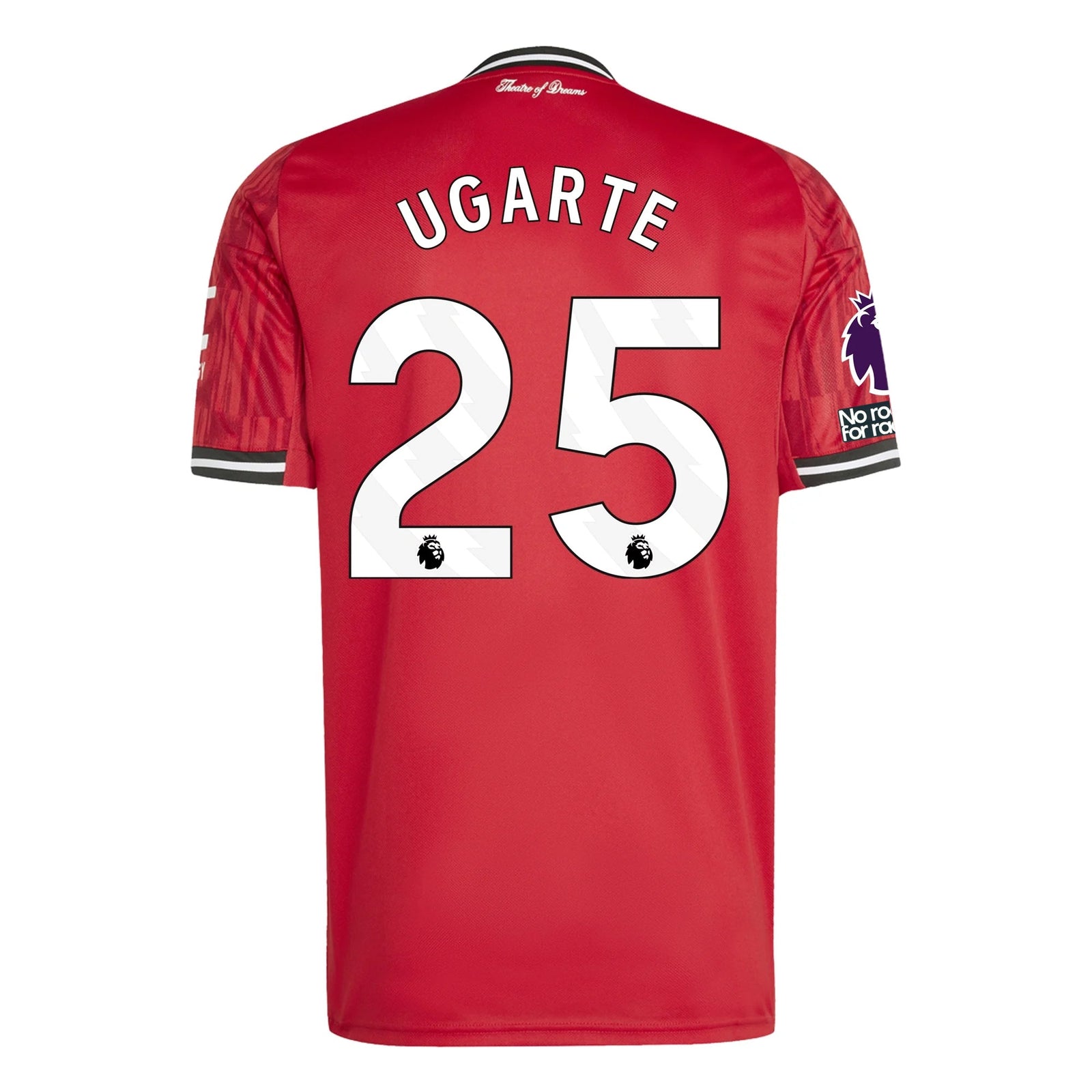 adidas Ugarte Men's Manchester United Home Jersey 25/26 w/ EPL + NRFR Patches (Red) | SoccerWearhouse