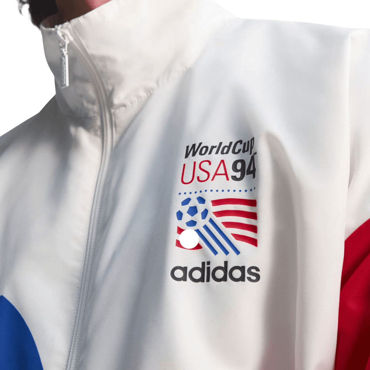 adidas USA 94 Graphic Woven Track Top Jacket (White) | SoccerWearhouse