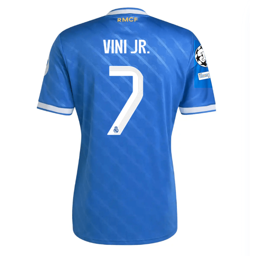 adidas Vini Jr. Men's Real Madrid Third Jersey 25/26 w/ Champions Leag