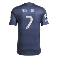 adidas Vini Jr. Real Madrid Authentic Away Jersey 25/26 w/ Champions L
