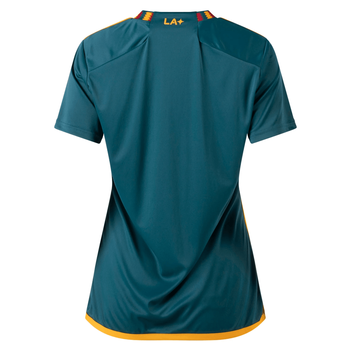 adidas Womens LA Galaxy Away Jersey 23/24 w/ MLS + Apple + Childhood Awareness Patch (Mystery Green) | SoccerWearhouse